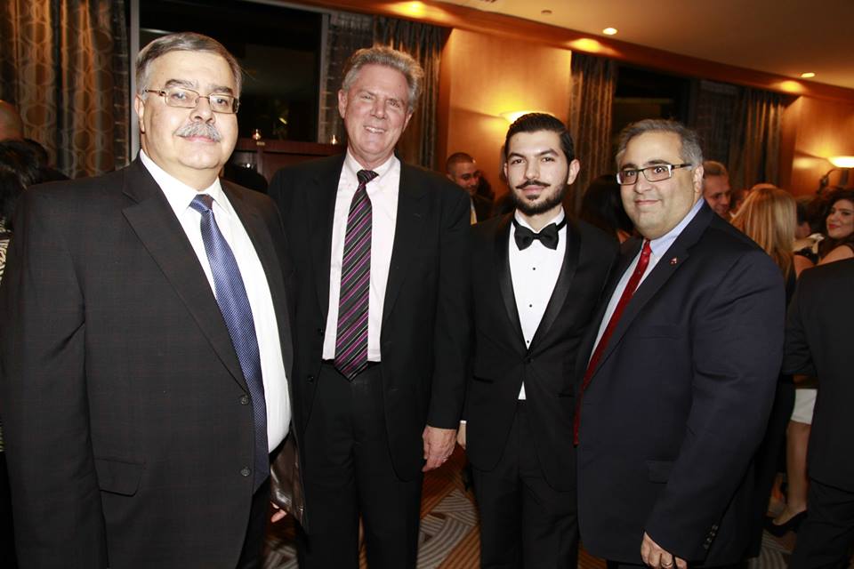 (L-R) Hagop Der Khatchadourian, Frank Pallone Jr., Armen Sahakyan, Aram Hamparian